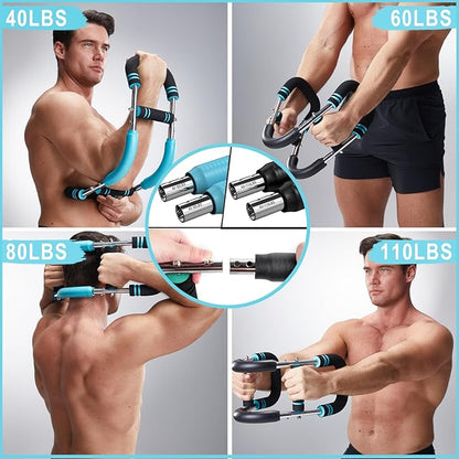 HOTWAVE Twister Arm Trainer, Chest Workout Equipment Exerciser for Men, Adjustable Arm and Chest Twister Trainer for Women - Portable Home Strength Training Fitness Equipment for Upper Body Muscle