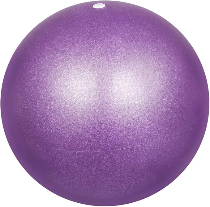2pcs Mini Exercise Ball 9inch/23cm Small Yoga Ball Soft Pilate Ball Home Training Ball, Anti Burst and Slip, with Inflatable Straw for Therapy, Barre, Core Training