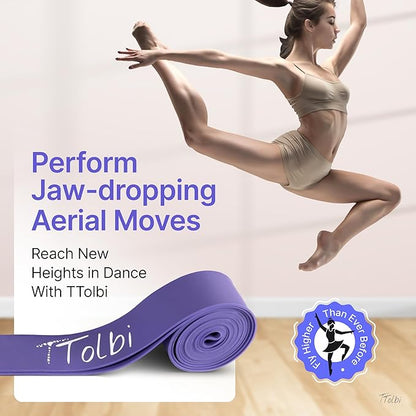 Premium Stretch Bands for Dancers – Improve Stretching & Flexibility with Ballet Stretching Band, Perfect Dance Equipment for Splits & Strength – Ideal Gifts for Dancers & Ballet Training