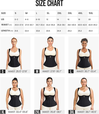 Junlan Waist Trainer for Women - Sauna Suit Sweat Vest for Working Out
