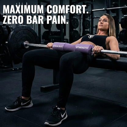 Advanced Squat Pad - Barbell Pad for Hip Thrusts, Squats & Lunges - Neck & Shoulder Squat Bar Pad Cushion Support Foam for Extra Comfort
