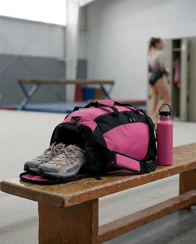 Personalized Women’s Gymnastics Duffel Bag – Custom Name Gym Bag for Girls & Teens – Practice, Competition & Travel Team Gear