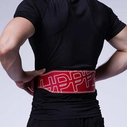 UPPPER Weight Lifting Belt - Double Prong 4” to 2.5” Tapered Premium Lifting Belt for Men and Women - Ultimate Back Support For Weightlifting and Powerlifting | Premium Fitness Gear