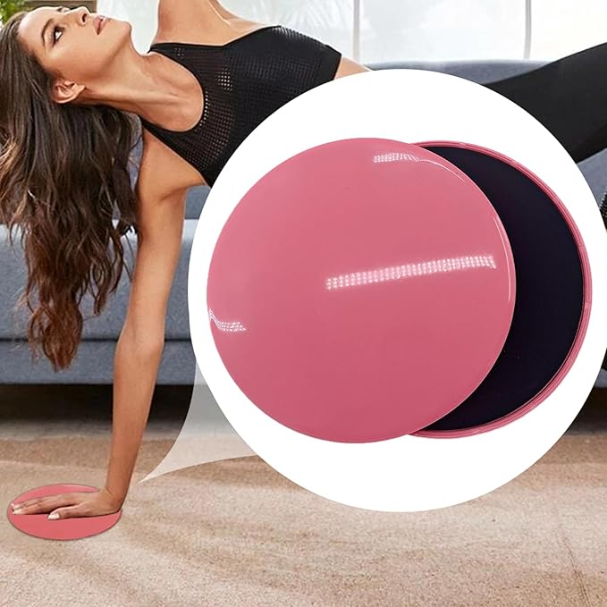 Fitness Sliders: Two-Side Sliding Discs for Home Gym and Core Workouts with Anti-Slip PP EVA Construction | Durable and Yoga Sliders