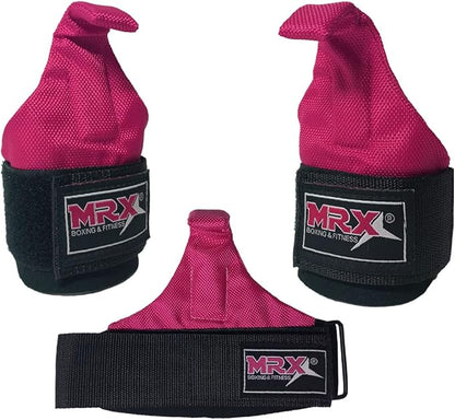 MRX Power Weight Lifting Straps Wrist Support Heavyduty Gym Training Bandage Cordura Hook Deadlifting Wraps