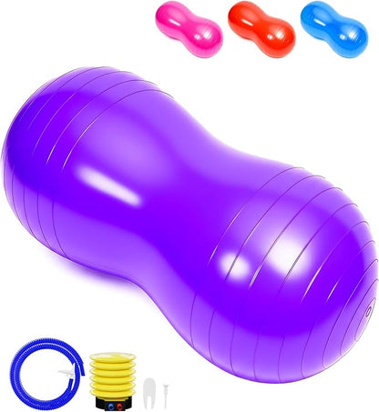 Extra Large Peanut Ball - 39.37"x19.67" Pregnancy, Labor, Birthing, Sensory | Physical Therapy Ball | Exercise Ball - Autism Therapy | Yoga Birth Ball - Core Strength, Stability, Fitness