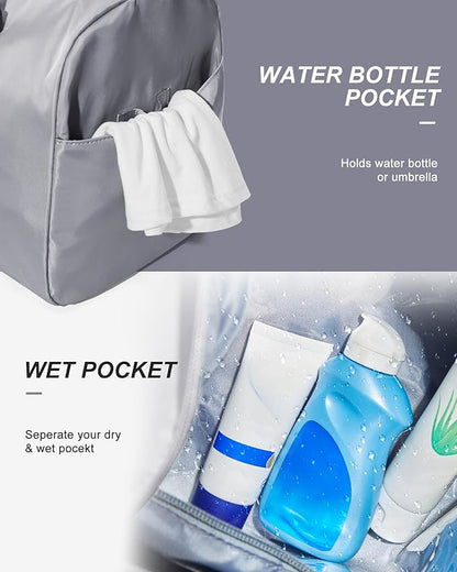 Gym Bag Womens,Travel Duffel Carry on Bag Sport Tote Bag Weekend Overnight Bag