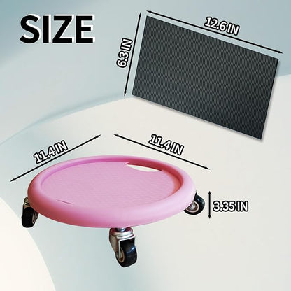 Ab Roller Wheel, Exercise Wheel for Abs Workout, Core Sliders for Working Out, Stomach Workout Equipment with Abdominal Trainer & Knee Pad Protection