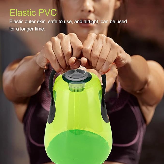 Weight Bearing Water Bag Green PVC 5kg Water Filled Exercise Bag for Home Gym Fitness