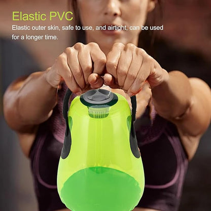 Weight Bearing Water Bag Green PVC 5kg Water Filled Exercise Bag for Home Gym Fitness