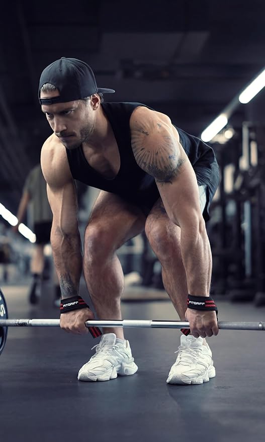 Fitgriff® Lifting Wrist Straps for Weightlifting, Gym, Deadlift, Workout (Made of Premium Cotton & Padded) - Men & Women