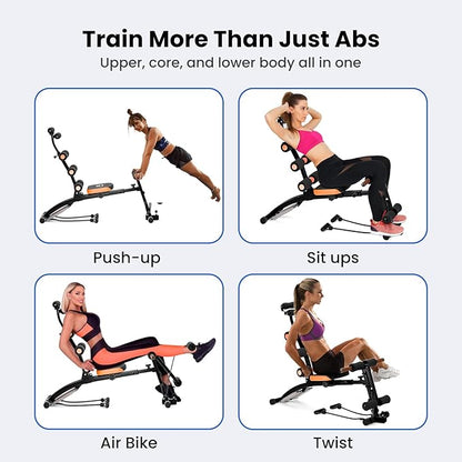 All-in-One Ab Workout Bench, Abdominal Machine, Ab Workout Bench for Home Gym, Multi-Functional Adjustable Abdominal Crunch Machine, Exercise Equipment for Total Body Workout