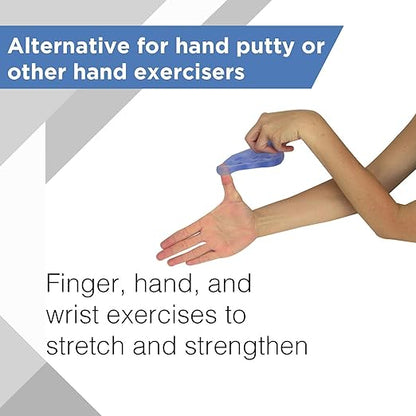THERABAND Hand Xtrainer, Non-Latex Hand Exerciser for Progressive Hand Therapy, Strengthen Fingers, Hands and Forearms, Grip Trainer, Strengthener, Helps Relieve Joint Pain, Blue, Firm, Advanced