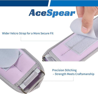 AceSpear Ankle Weights Sets for Men Women Kids 1lb 2lb 3lb 4lb 5lb Leg Weights Arm Wrist Weights Gym for Foot Exercise Training Workout Walking Jogging Yoga