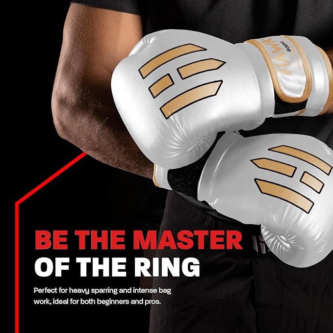 Hawk Sports Boxing Gloves for Men and Women, Comfy Boxing Training Gloves with Foam Padding for Throwing Power Punches with Confidence, Heavy Bag Boxing Gloves for Training and Sparring