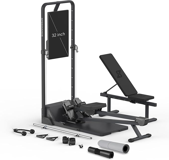 Speediance Gym Monster Smart Home Gym, Multifunctional Strength Training Machine, Smith Machine Power Cage Workout Station, Squat Rack Cable Machine, Full Body Fitness Equipment for Home Workout