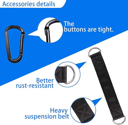 LFJ Cable Pulley with Swing Strap Carabiner Gym Pulley Wheel Set for LAT Pulley System DIY Pull Down Attachment,Ladder Lift,Home Gym Equipment