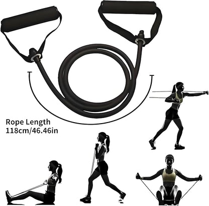 Premium Exercise Bands Resistance Bands Set with Handles & Door Anchor - Perfect Stretch Rope for Home Workouts, Ideal for Fitness Enthusiasts & Home Gym
