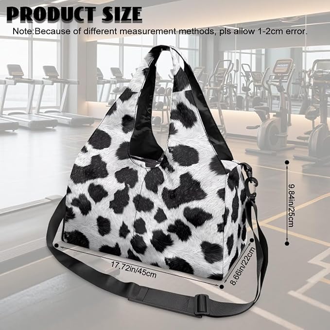 Gym Bag with Yoga Mat Holder Large Tote Bag With Multi Pockets for Women Men Dry Wet Separated Pocket Carryall Yoga Tote Bag for Pilates Travel Workout Office
