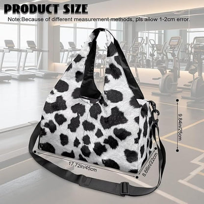 Gym Bag with Yoga Mat Holder Large Tote Bag With Multi Pockets for Women Men Dry Wet Separated Pocket Carryall Yoga Tote Bag for Pilates Travel Workout Office