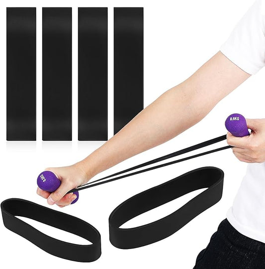 8pcs Heavy Duty Rubber Resistance Bands for Leg and Arm Workout, Fitness Training Kit for Men and Women, Portable Exercise Bands for Gym, Office, and Travel