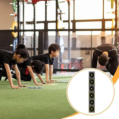 Agility Ladder Mat Training Equipment, Speed Agility Training Ladder, Footwork Practice for Workout, Fitness, Yellow