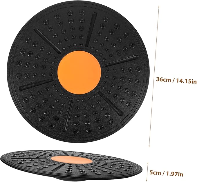Half Ball Balance Trainer Wobble Board for Fitness Balance Exercises Non-slip Surface for Adults