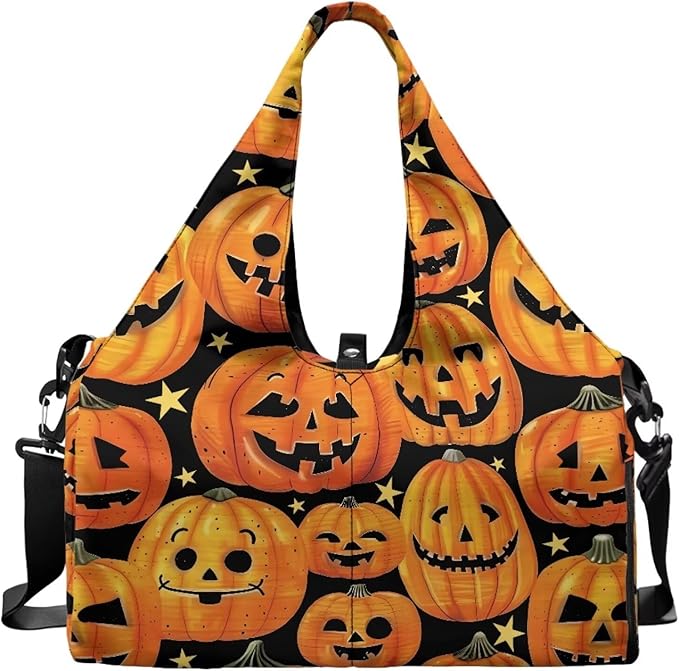 Gym Bag with Yoga Mat Holder Large Tote Bag With Multi Pockets for Women Men Dry Wet Separated Pocket Carryall Yoga Tote Bag for Pilates Travel Workout Office