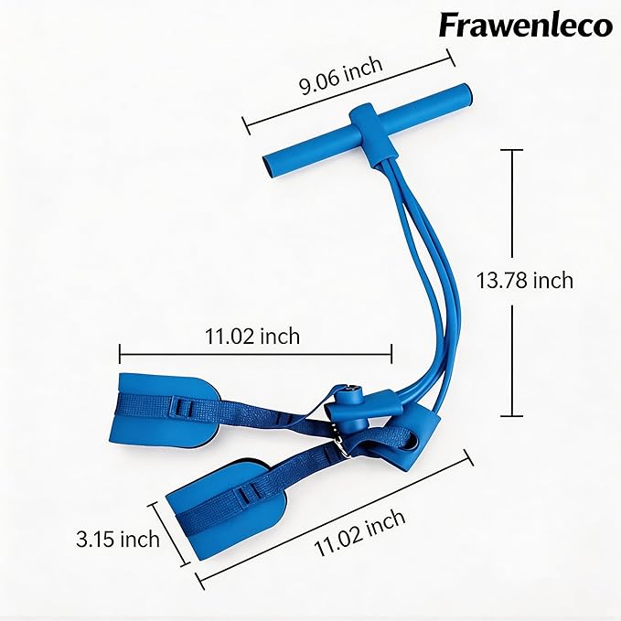 Fitness Resistance Bands with 4 Tube Pedal Ankle Puller, Elastic Yoga Pedal Stretch Band for Exercise, AB Training, Sit Up Equipment