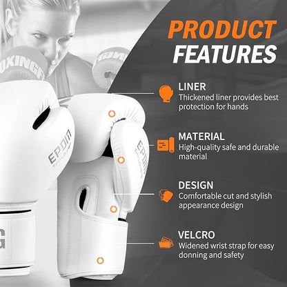 FIVING Boxing Gloves for Men and Women Suitable for Boxing Kickboxing Mixed Martial Arts Muay Thai MMA Heavy Bag Training