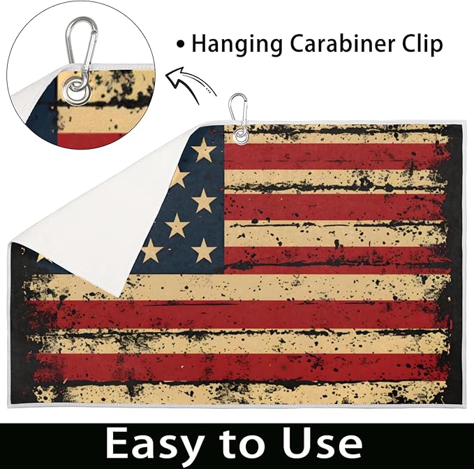 America Vintage Microfiber Gym Sports Towels Travel Quick Dry Bath Towel Soft Absorbent Towels for Exercise Fitness Workout Camping Pool Yoga Running