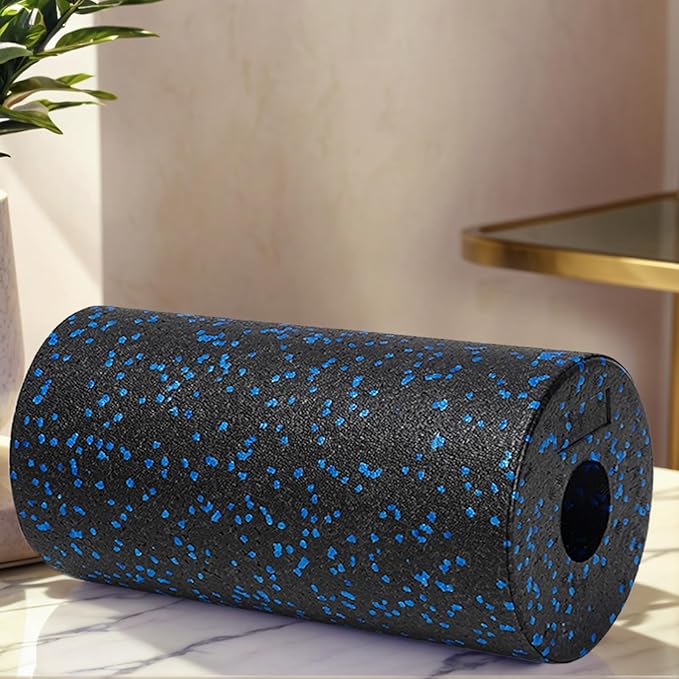 Exercise Foam Roller - Hollow Cylinder Deep Tissue Massager | Foam Roller for Pilates - For Stretches Home Gym Sports Recovery Post Workout & Rutin