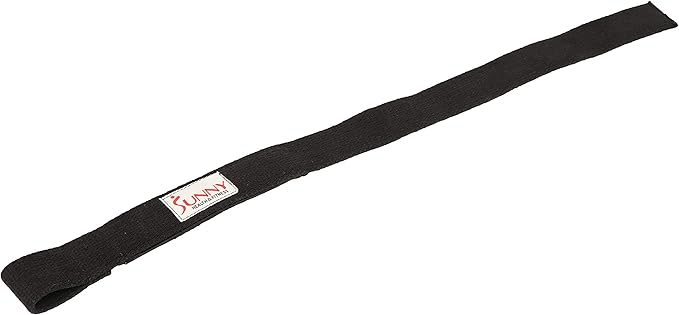 Sunny Health & Fitness Lifting Straps with Neoprene Padding, 2000lb Weight Capacity Heavy Duty Workout Wrist Straps for Weightlifting and Cross Training (Pair), Black