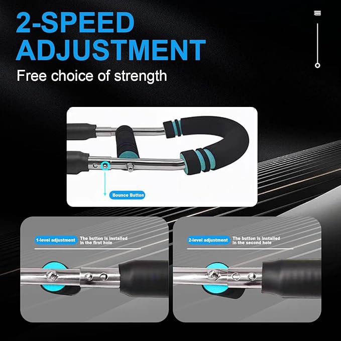 HOTWAVE Twister Arm Exerciser,Adjustable Spring Workout Bar, Forearm Triceps Chest Enhanced Exercise Strengthener,Portable Home Fitness Equipment