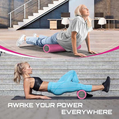 Yes4All High-Density EPP Round Back Roller Foam, Exercise Foam Roller for Yoga, Pilates & Stretching - 12, 18, 24, 36 inch