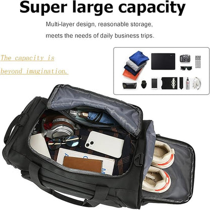 Gym Bag for Men and Women, with shoes and wet compartments - travel, sports, fitness and waterproof overnight bag