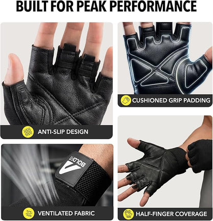 Boldfit Gym Gloves for Men & Women with Wrist Support Accessories for Weightlifting, Training, Exercise, Cycling Gloves, Bike Riding Gloves