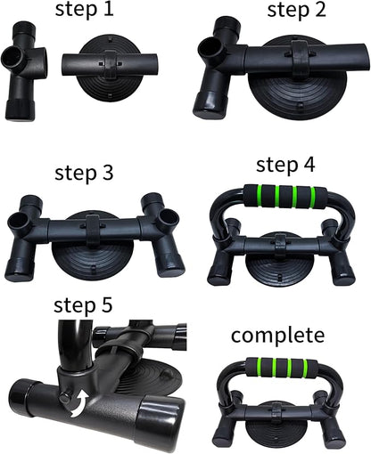 Push Up Stand with Suction Cup Base for Ultimate Anti-Slip Stability, Home Gym Equipment for Men & Women, Chest Workout with Comfort Foam Grips