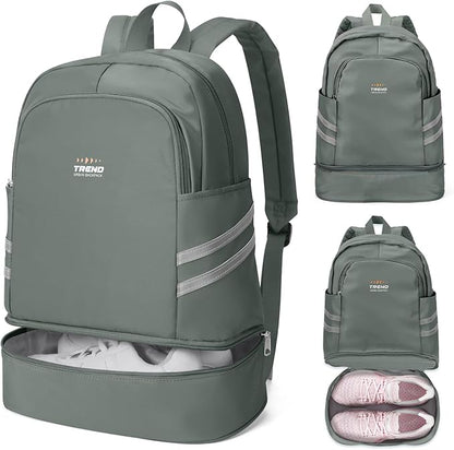 coofay Gym Backpack For Women Waterproof Backpack With Shoe Compartment Lightweight Travel Backpack Sports Backpacks Small Gym Bag