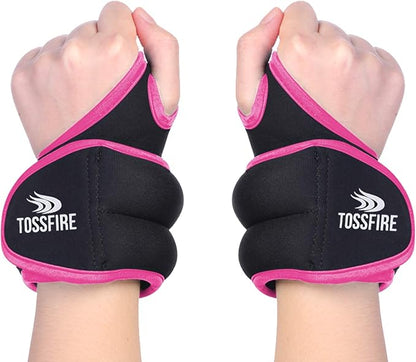 Comfecto Wrist Weights with Thumb Loops Lock, 1lb*2 2lbs*2 for Running, Strength Training, Walking, Exercises, Gym, Cardio, Men, Women