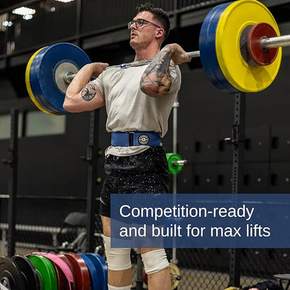 Weight Lifting Belt for Squats, Weightlifting Belt for Deadlifts - 4in Back Support for Bodybuilding | Powerlifting, Locking Metal Buckle, Weight Lifting Belts for Men - Quick Locking