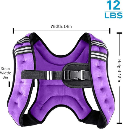 Henkelion Weighted Vest Weight Vest for Men Women Kids Weights Included, Body Weight Vests Adjustable for Running, Training Workout, Jogging, Walking