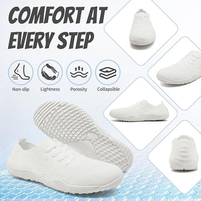 WCIDFY Barefoot Shoes Women Zero Drop Gym Walking Shoes Non Slip Minimalist Tennis Lightweight Breathable Yoga Sneakers