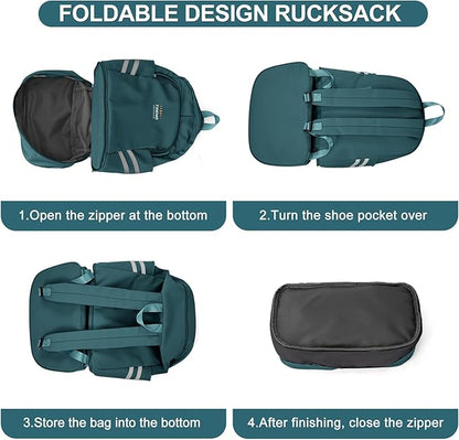 coofay Gym Backpack for Women Waterproof Backpack with Shoe Compartment Lightweight Travel Backpacks Workout Sports Backpacks Large Gym Bag