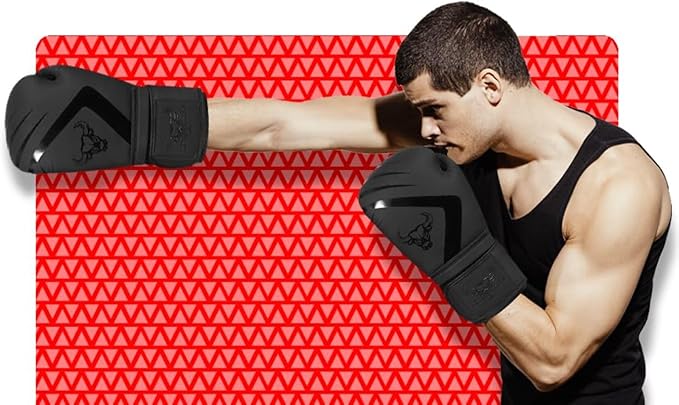 BEAST RAGE Boxing Gloves Muay Thai Kickboxing MMA Fight Bag Training Punch Hitting Workout Men Women Sparring Fitness Mitts Heavy Padded Martial Arts Sports