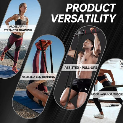 Resistance Bands,Long Exercise Bands for Men & Women Home Gym - Premium Training Bands Perfect for Pull Ups, Stretching and Full-Body Workouts