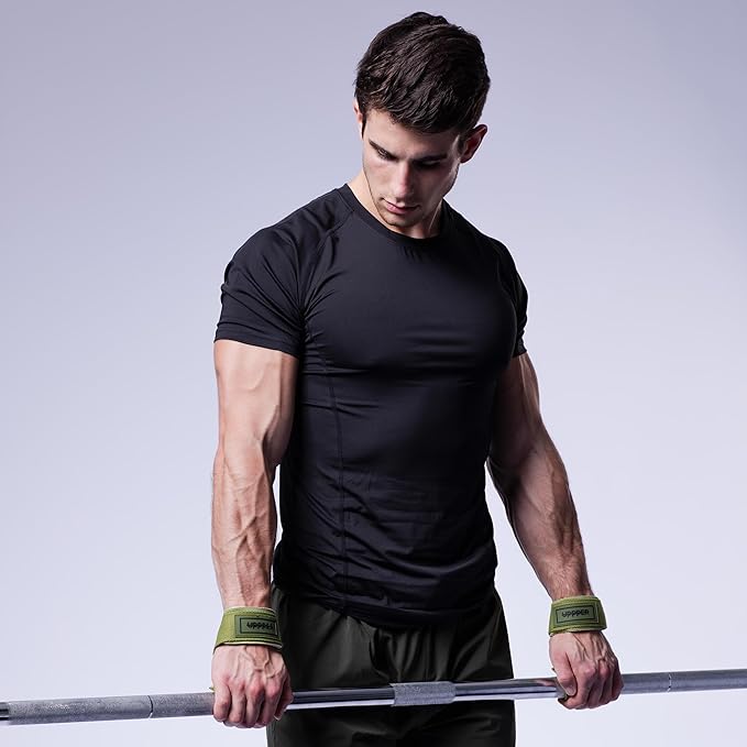 UPPPER Lifting Straps for Weightlifting – 22" Cotton Wrist Straps with Neoprene Padding for Deadlifts, Pullups, Gym Workouts – For Men & Women | Premium Fitness Gear
