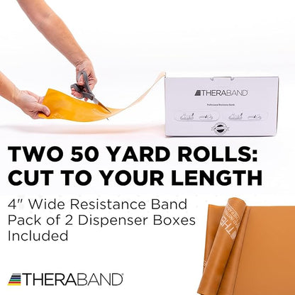 THERABAND Resistance Band, Special Heavy, 50-Yard Roll, Elastic Band for Exercise