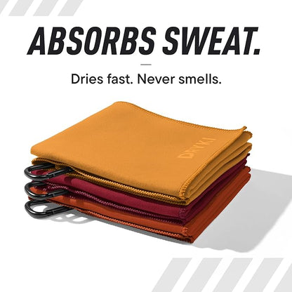 Pocket-Sized Sweat Towels - The Original Sweat Absorbing Handkerchiefs - Quick-Dry Microfiber Sweat Rags for Face, Hands, & Body - Gym, Sports, and Work (Western: Large Size, 3 Pack)