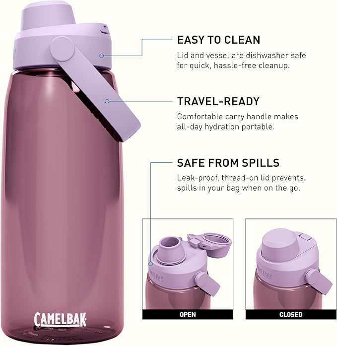 CamelBak Thrive Chug Tritan Renew Water Bottle Purple Sky, 32oz